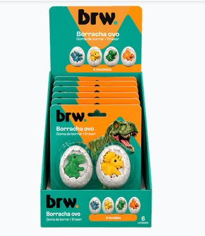 BORRACHA OVO RAPTORS BLISTER CX C/ 6 UNIDADE BRW