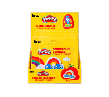 BORRACHA PLAY-DOH PERSONAGENS SORTIDOS CX C/ 6 UNIDADE BRW