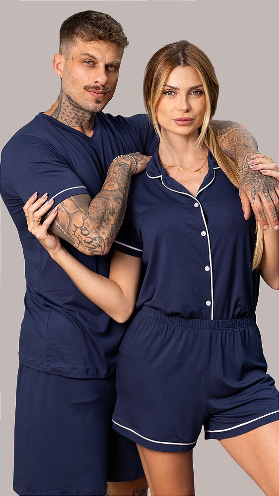 Combo Casal Azul Marinho