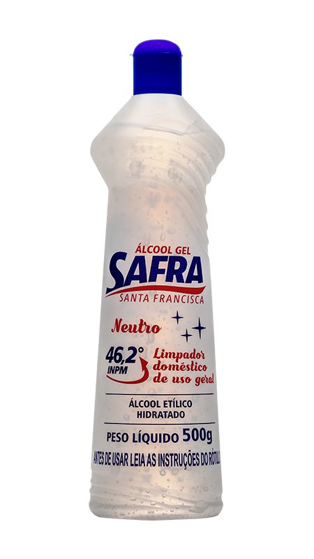 Álcool em Gel Safra 46,2° INPM Neutro 500g
