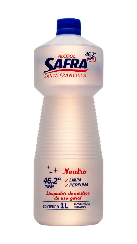 Álcoo Líquido Safra 46,2° INPM Neutro 1000ML