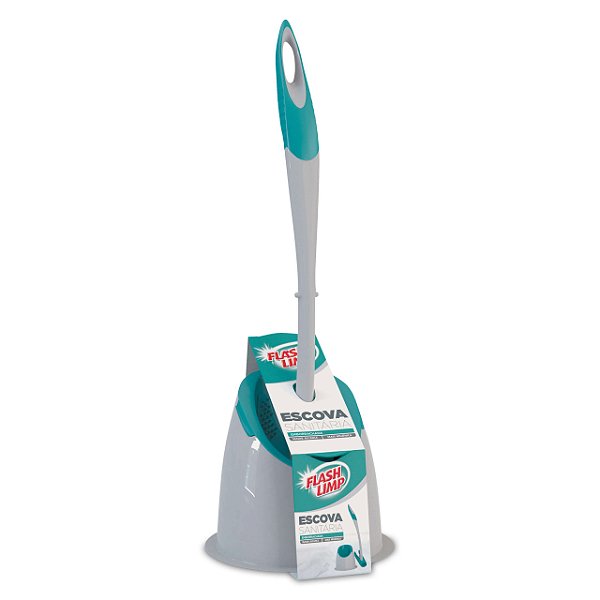 Escova Sanitária Emborrachada Flash Limp com Suporte