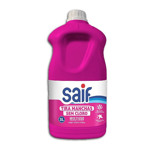 Tira Manchas Sem Cloro Multiuso 3L Saif