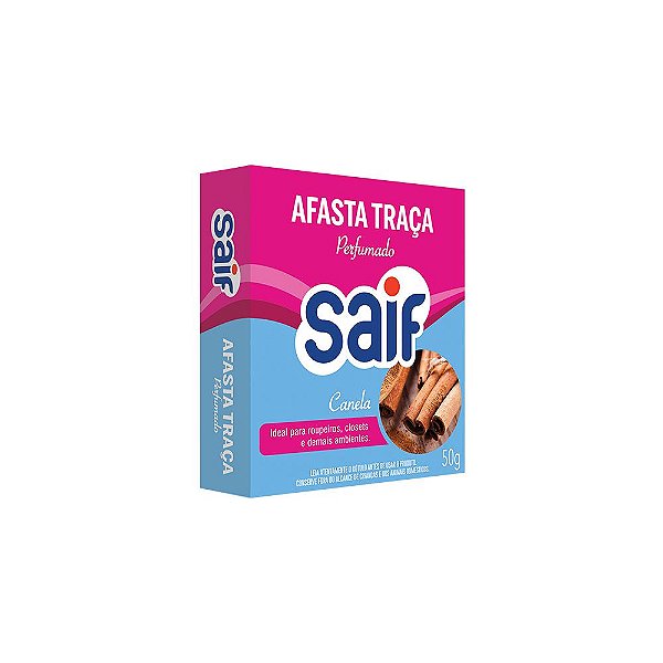 Afasta Traça Perfumado Canela 50g Saif