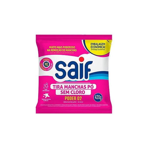 Tira Manchas Poder O2 Pó Saif 420g