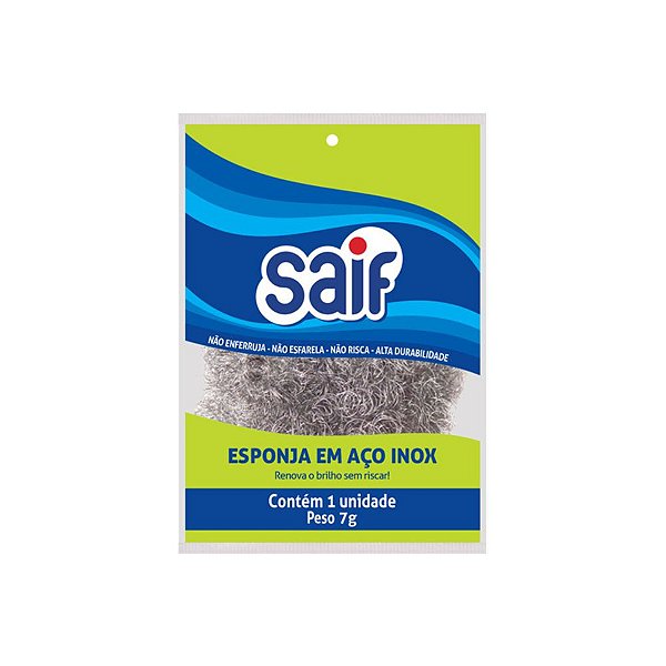 Esponja Aço Inox 7g Saif
