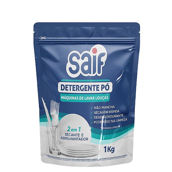 Detergente para Máquina Lavar Loucas Saif em Pó  - 1 Kg