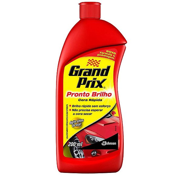 Cera Líquida Automotiva Grand Prix Pronto Brilho 200ml