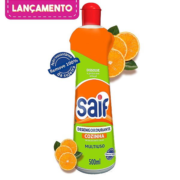 Desengordurante Multiuso Squeeze 500ml Saif