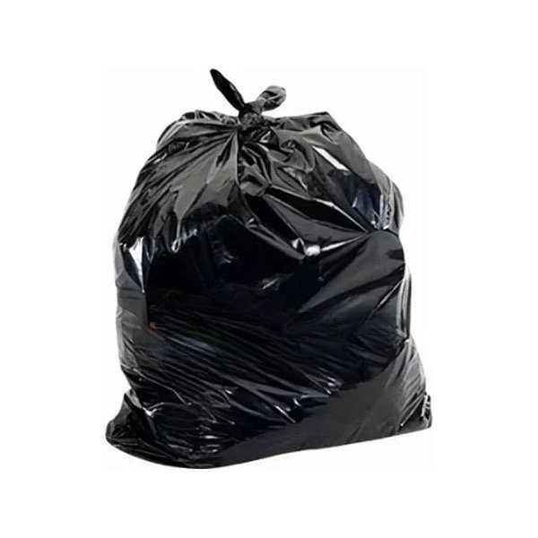 Saco de Lixo Preto Reforçado 40 LTS C/05 KG