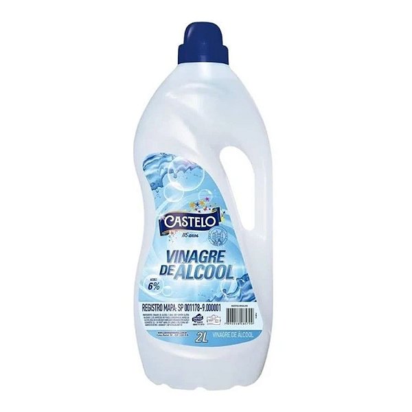 VINAGRE DE ALCOOL P/LIMPEZA 6% C/2 LTS-CASTELO