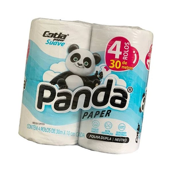 Papel Higiênico Panda Suave 4 Rolos X 30 M