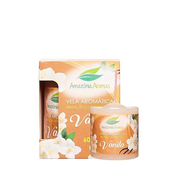 VELA PERFUMADA AMAZONIA AROMAS 60G VANILA - PC: 62002 /