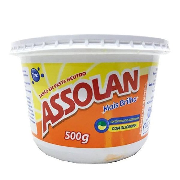 Sabão em Pasta Neutro com Glicerina Assolan Ypê 500g