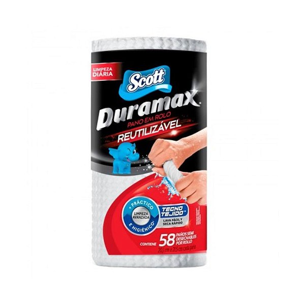 Rolo de Pano Reutilizável Scott Duramax