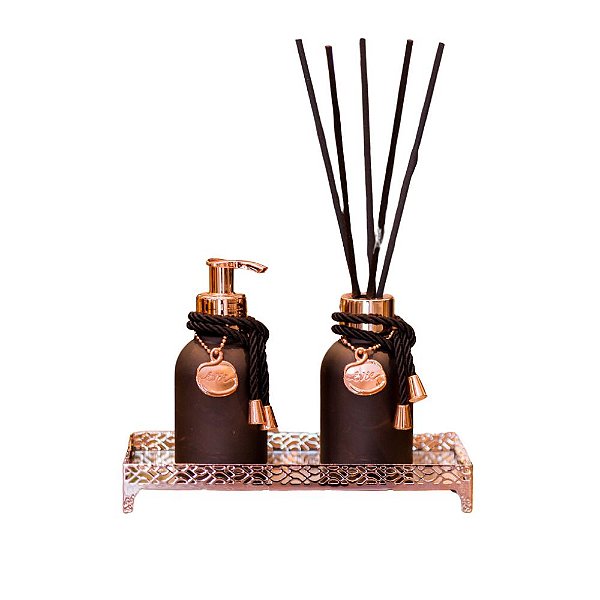 Frasco Black Evie 100ML Dourado