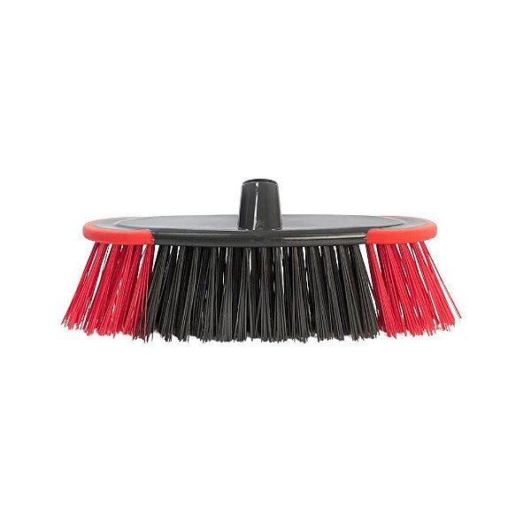VASSOURA ESFREGAO TAM. UNICO VERMELHO C/ CINZA