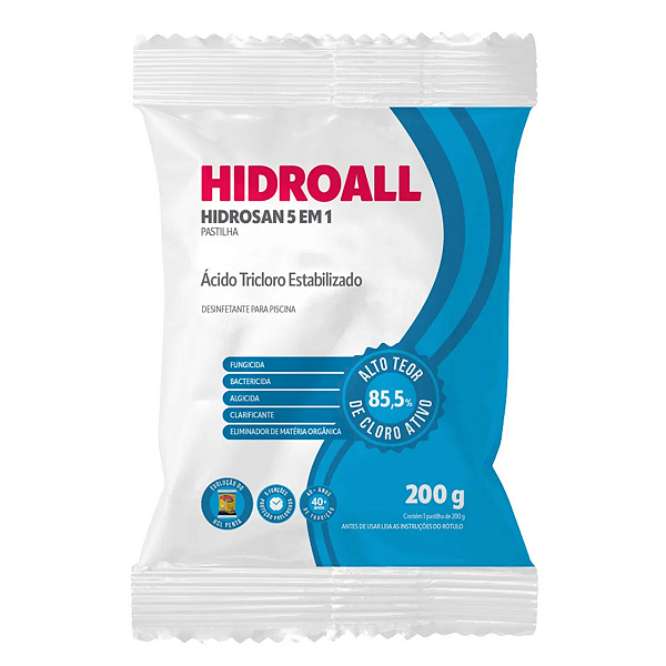 Tablete Hidroall hcl 5 penta - 200g