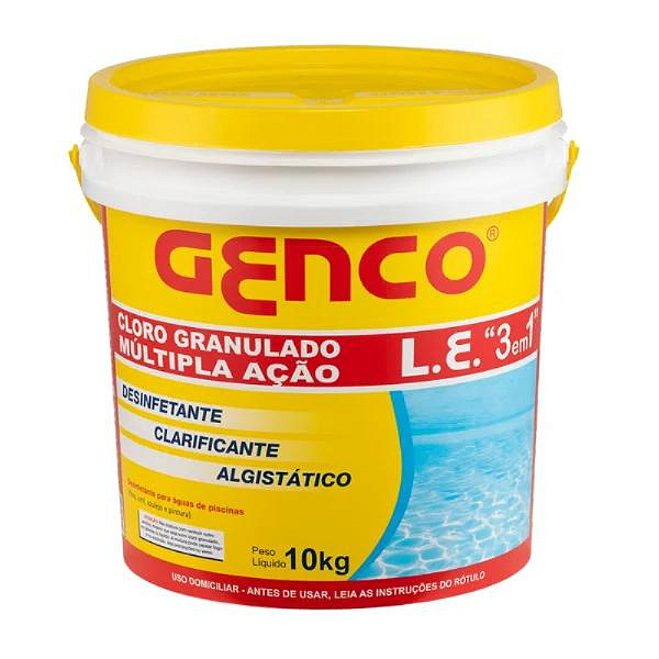 Cloro Granulado Genco 3X1 10Kg