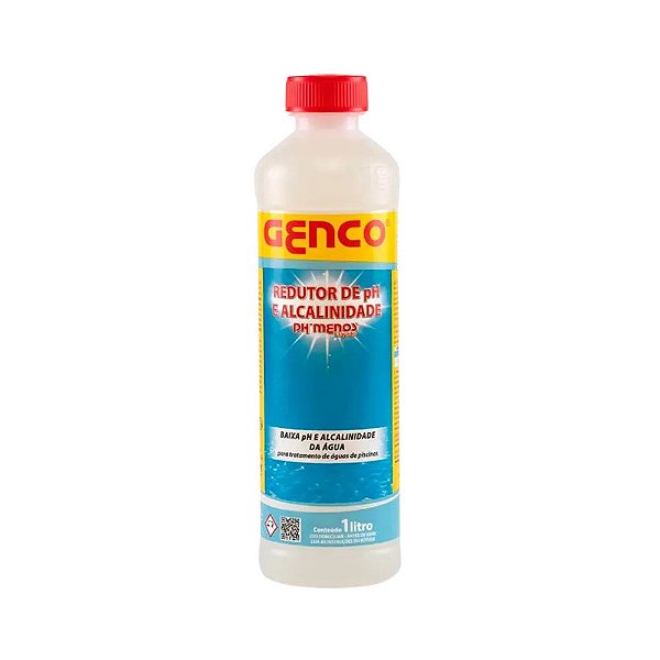 Redutor de PH e Alcalinidade PH Menos Genco - 1 LITRO