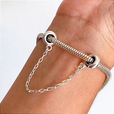 Trava de segurança tradicional banhado a prata