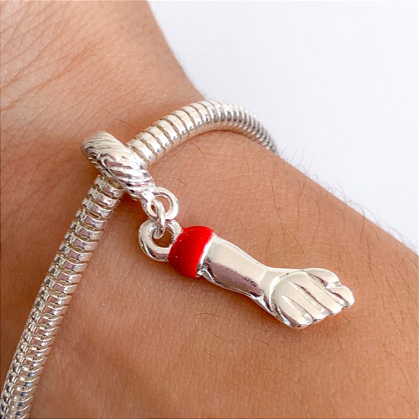 Berloque figa banhado a prata banhado a prata