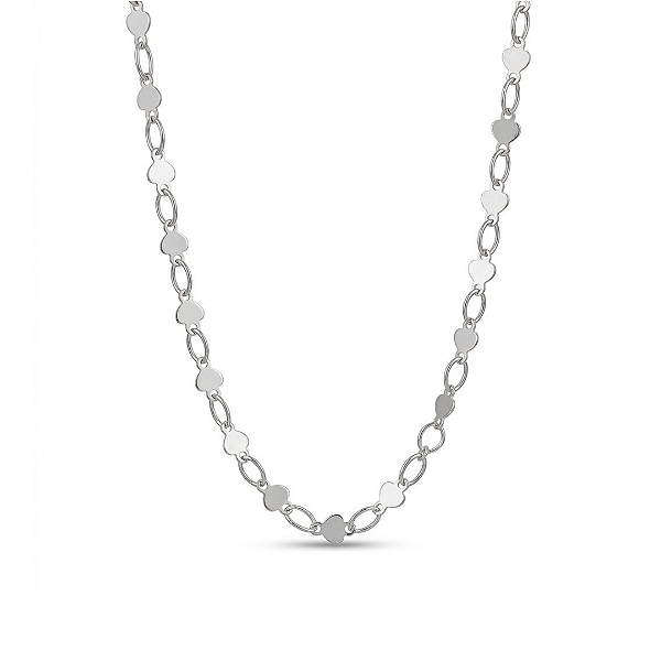 Chocker medalinhas banhado a prata