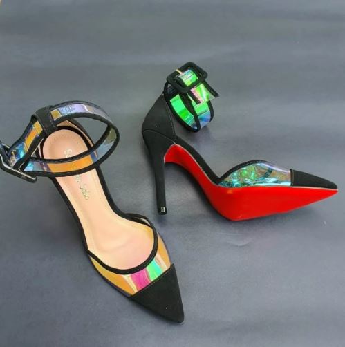 SCARPIN VINIL HOLOGRÁFICO