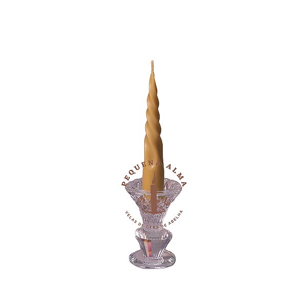 Vela torcida maciça - 15cm