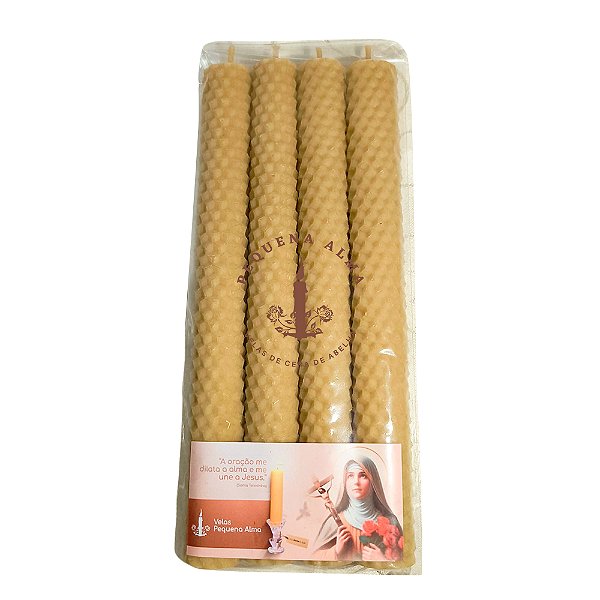 Kit 4 Velas Alveoladas - 20cm x 2cm