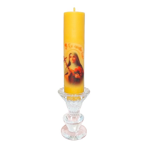 Mini Círio de Santa Teresinha - 15cm x 4cm