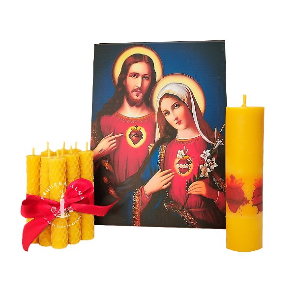 Kit Sagrado Coração de Jesus e Imaculado Coração de Maria