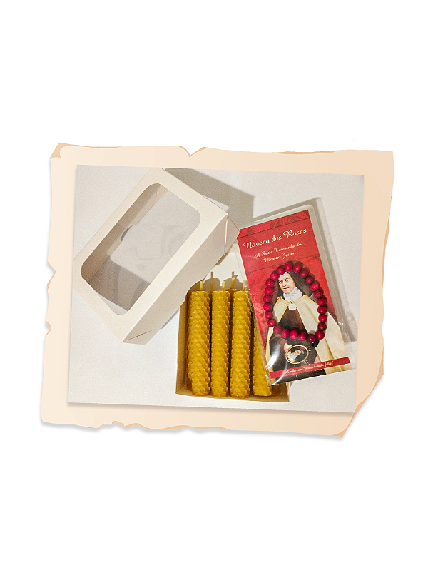 Kit Novena com o terço e folheto da novena de Santa Teresinha