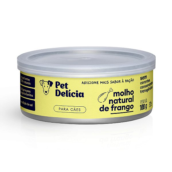 Molho Natural de Frango 100g - Pet Delícia - 352527