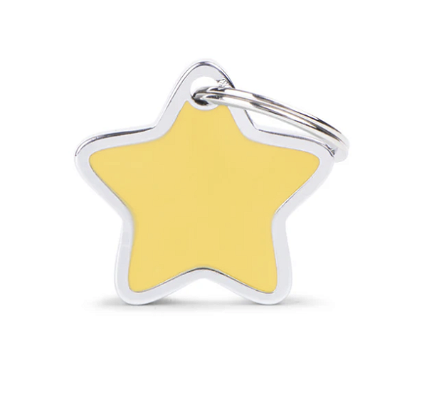 Plaquinha de Identificação Estrela Amarela - MyFamily - 107386
