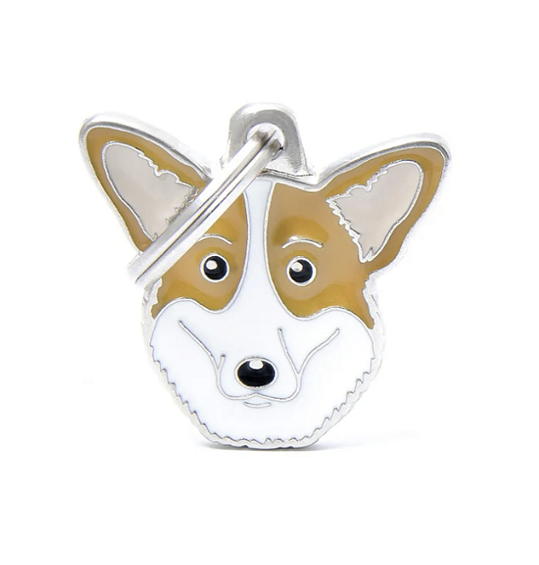 Plaquinha de Identificação Raça Welsh Corgi Cardigan - MyFamily - 142386