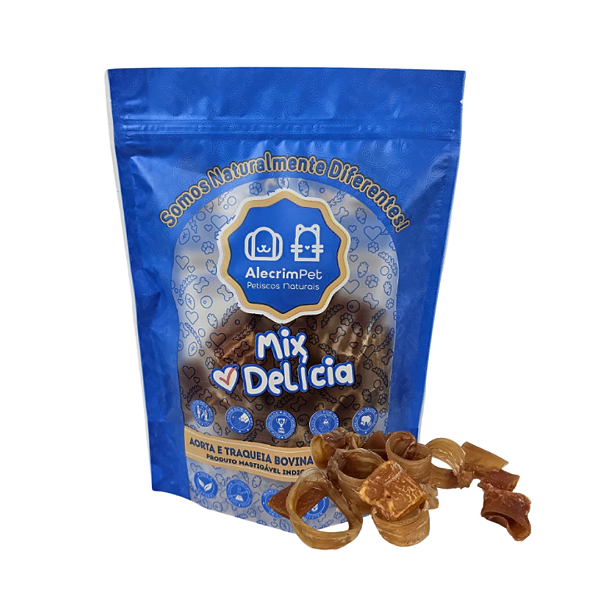Petisco Natural Mix Delícia Aorta e Traqueia Bovina 100g - Alecrim - 632509