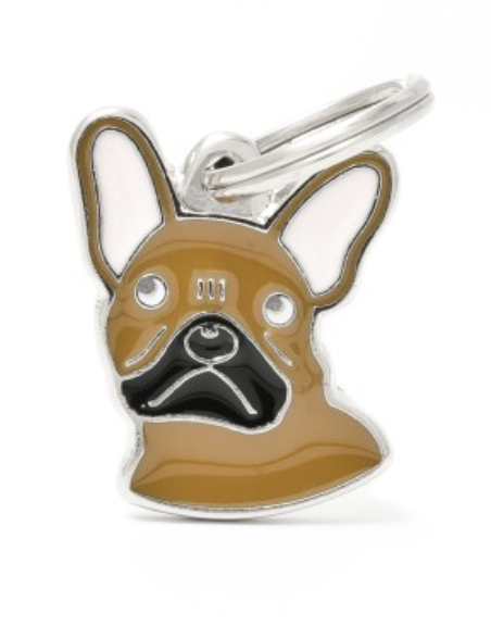 Plaquinha de Identificação Raça Bulldog Francês - MyFamily - 443037
