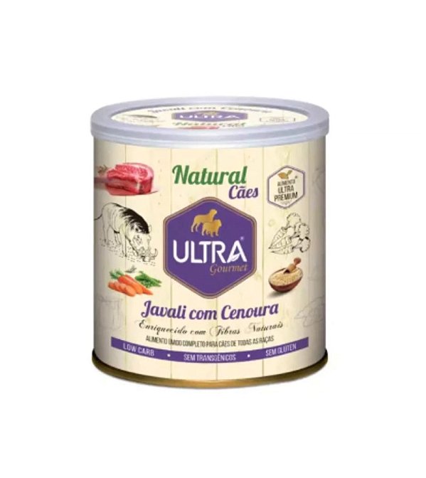 Patê para Cachorro Natural Gourmet Javali com Cenoura 300g - Ultra - 980529