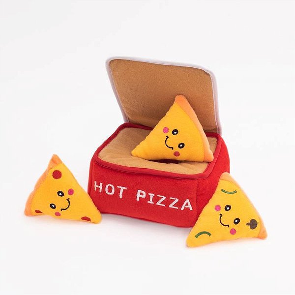 Pelúcia Interativa Burrow - Pizza Box - ZippyPaws - 683722
