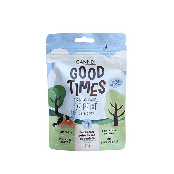 Petisco Tirinhas de Peixe Macia Good Times 65g - Cannix - 937000