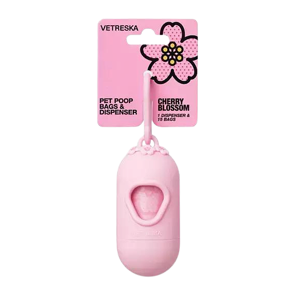 Dispenser Cata Caca + 1 rolo Aroma Flor de Cerejeira - Vetreska - 243168