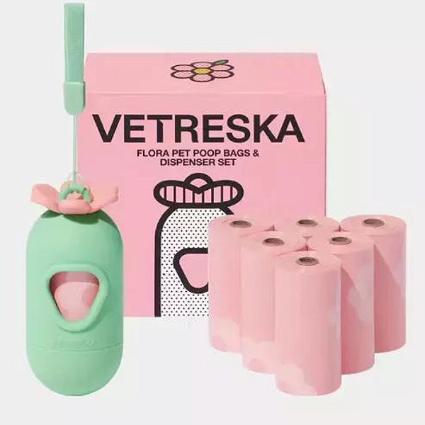 Dispenser Cata Caca + 7 rolos Aroma Floral - Vetreska - 782194