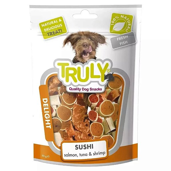 Petisco Sushi de Salmão, Atum e Camarão 90g - Truly - 137243