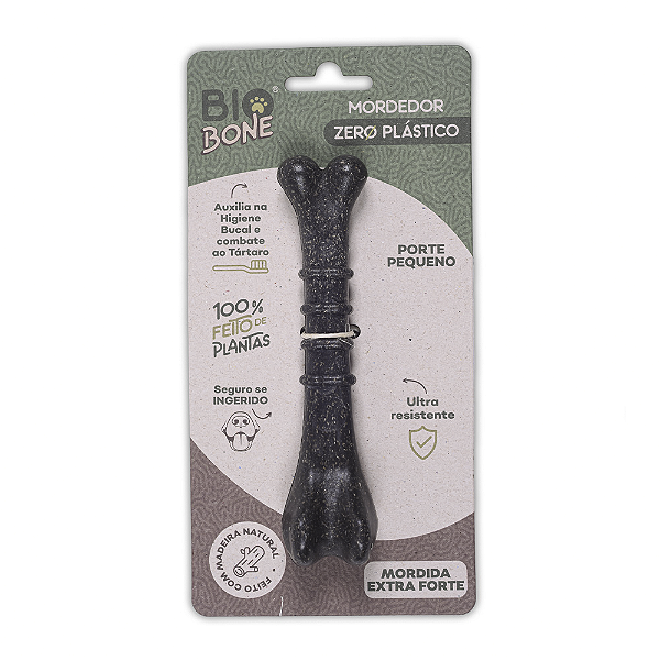 Mordedor Osso P Fibra de Madeira Mordida Extra Forte - Biobone - 948907