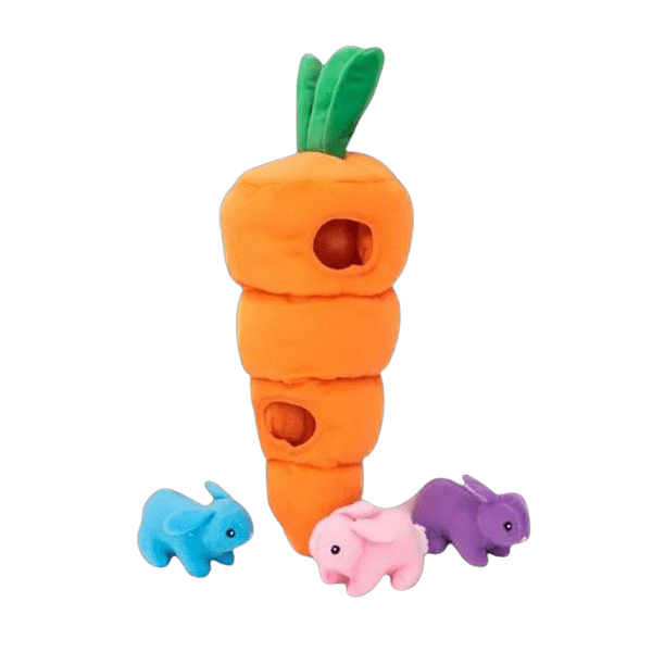 Pelúcia Interativa Burrow Cenoura Jumbo - ZippyPaws - 883752