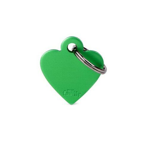 Plaquinha de Identificação Coração Verde - MyFamily - 56979