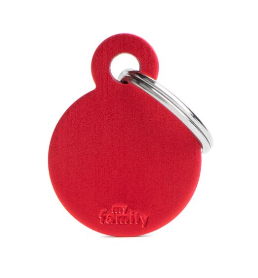 Plaquinha de Identificação Círculo Vermelho - MyFamily - 974941