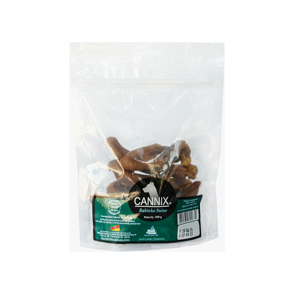 Petisco Natural Rabinho Suíno 200g - Cannix - 988799