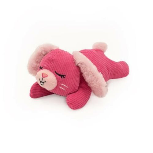 Pelúcia Coelho Soninho Rosa C/Apito Suave - ZippyPaws - 322598